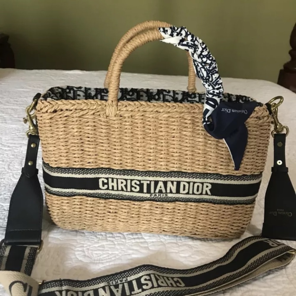 Straw Material Beach Bag